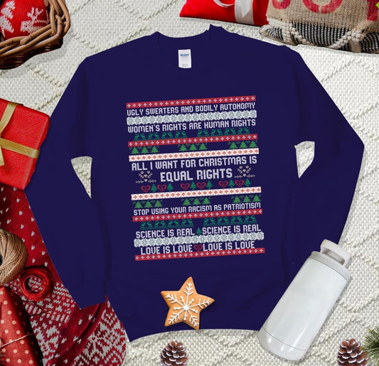 Equal Rights Ugly Christmas Sweater Sweatshirt