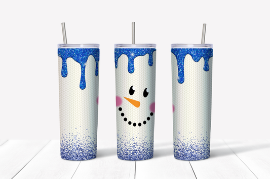 Snowman Glitter 20 oz Tumbler