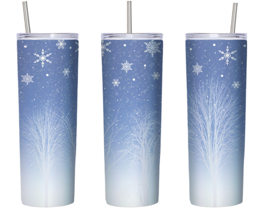 Winter Tree Snowflakes 20 oz Tumbler