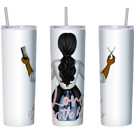 Love is in the Hair 20 oz Tumbler