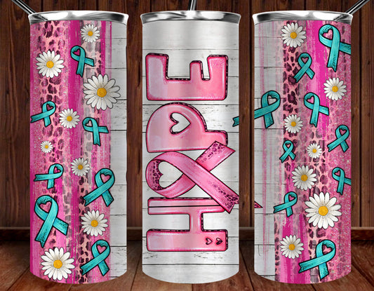 Hope Breast Cancer Awareness Tumbler